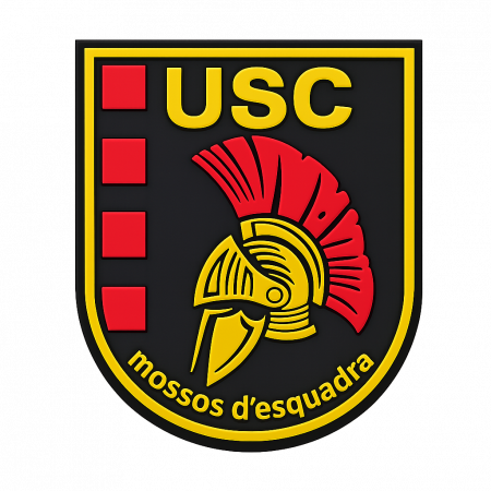 USC Mossos d’Esquadra – Escudo Unidad de Seguridad Ciudadana en goma PVC
