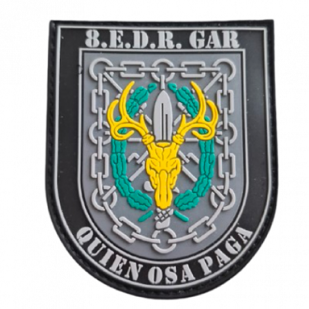 Parche de goma GAR Guardia Civil QUIEN OSA PAGA PVC táctico oficial
