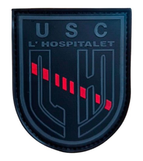 Parche USC L’Hospitalet Mossos d’Esquadra en PVC flexible de alta resistencia "Rojo"