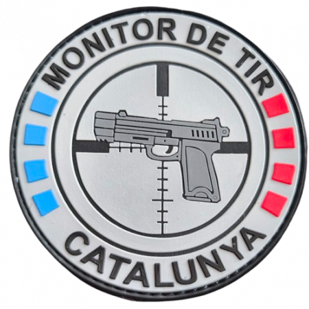 Parche Monitor de Tir Catalunya de Goma PVC con Velcro