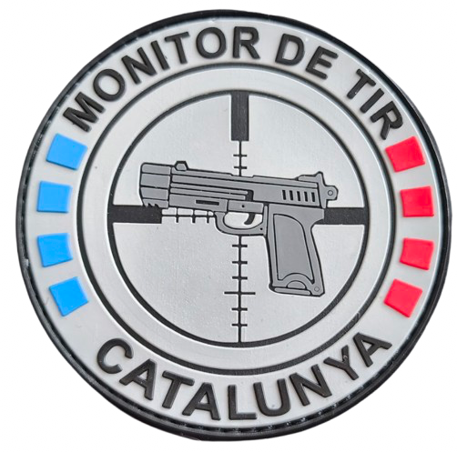 Parche Monitor de Tir Catalunya de Goma PVC con Velcro