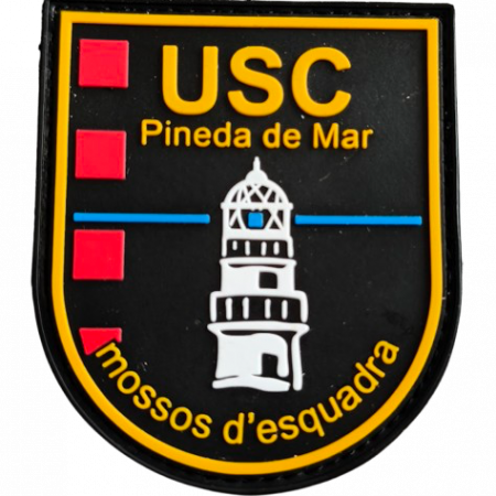 Parche USC Pineda de Mar Mossos d'Esquadra en PVC de alta calidad