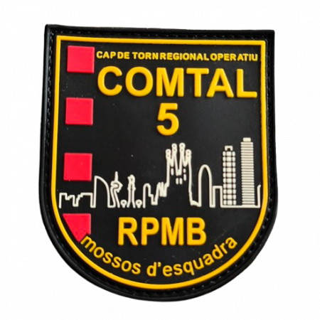 Parche COMTAL 5 RPMB Mossos d’Esquadra en PVC de alta calidad