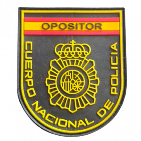 Parche Opositor Policía Nacional de Goma con Escudo Oficial