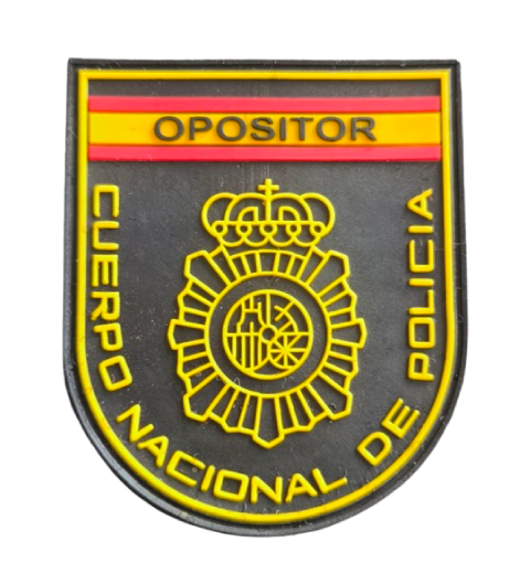 Parche Opositor Policía Nacional de Goma con Escudo Oficial