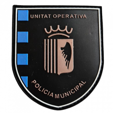 Parche Unitat Operativa Policía Municipal de Alella en PVC flexible de alta calidad (COLOR)