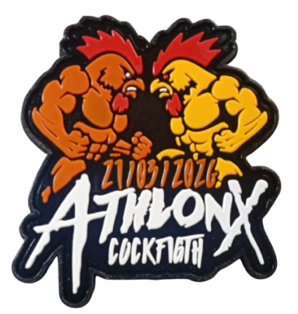 Parche de goma Athlonx Cockfight – parche PVC 3D