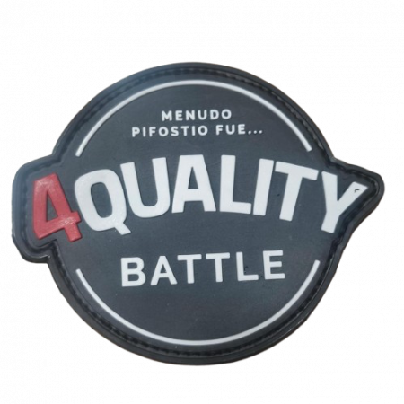 Parche 4quality Battle de Goma PVC con Relieve