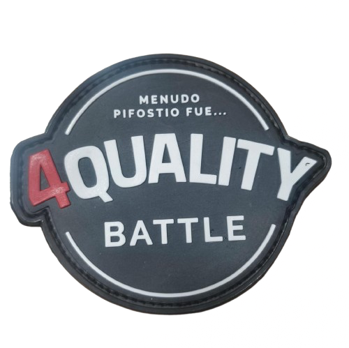 Parche 4quality Battle de Goma PVC con Relieve