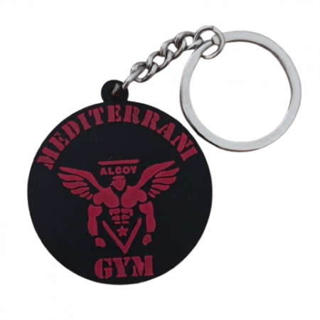 Llavero Mediterranean Gym Alcoy personalizado en PVC de alta calidad